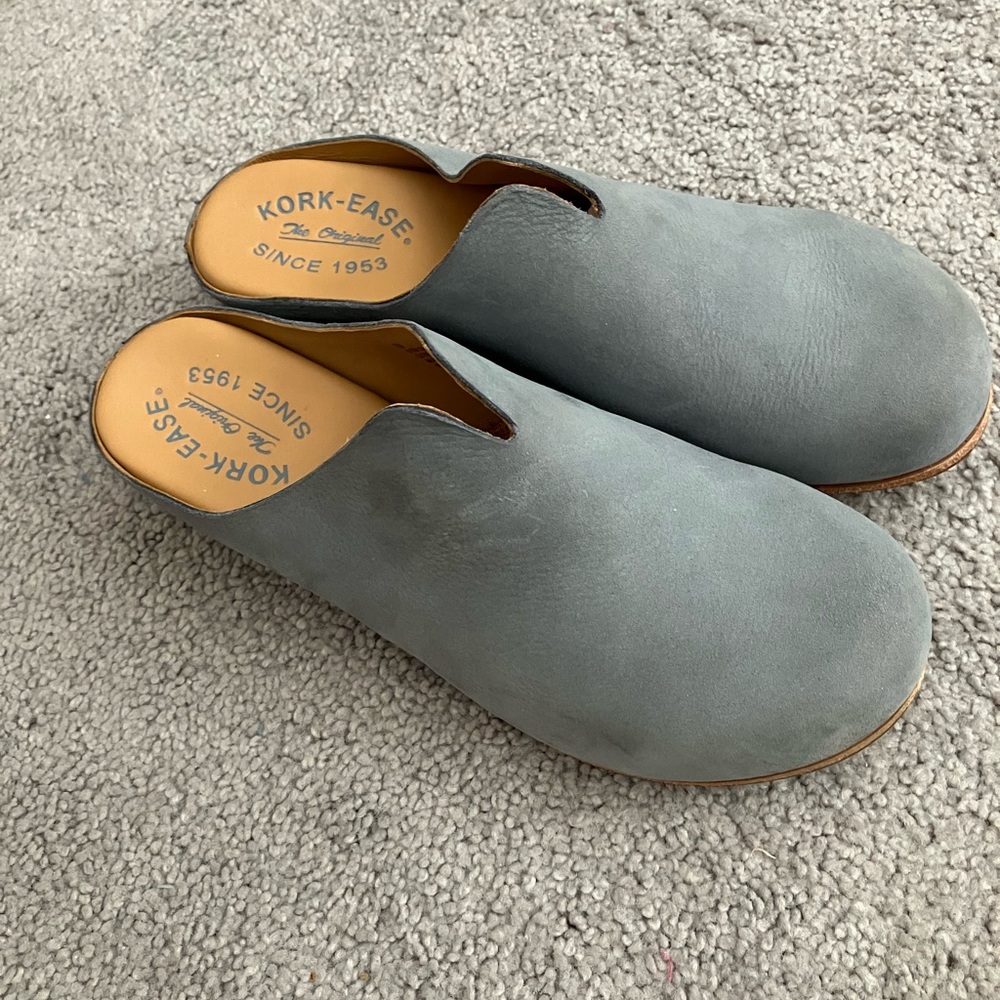 **NEW** Kork-Ease Blue Para Mules